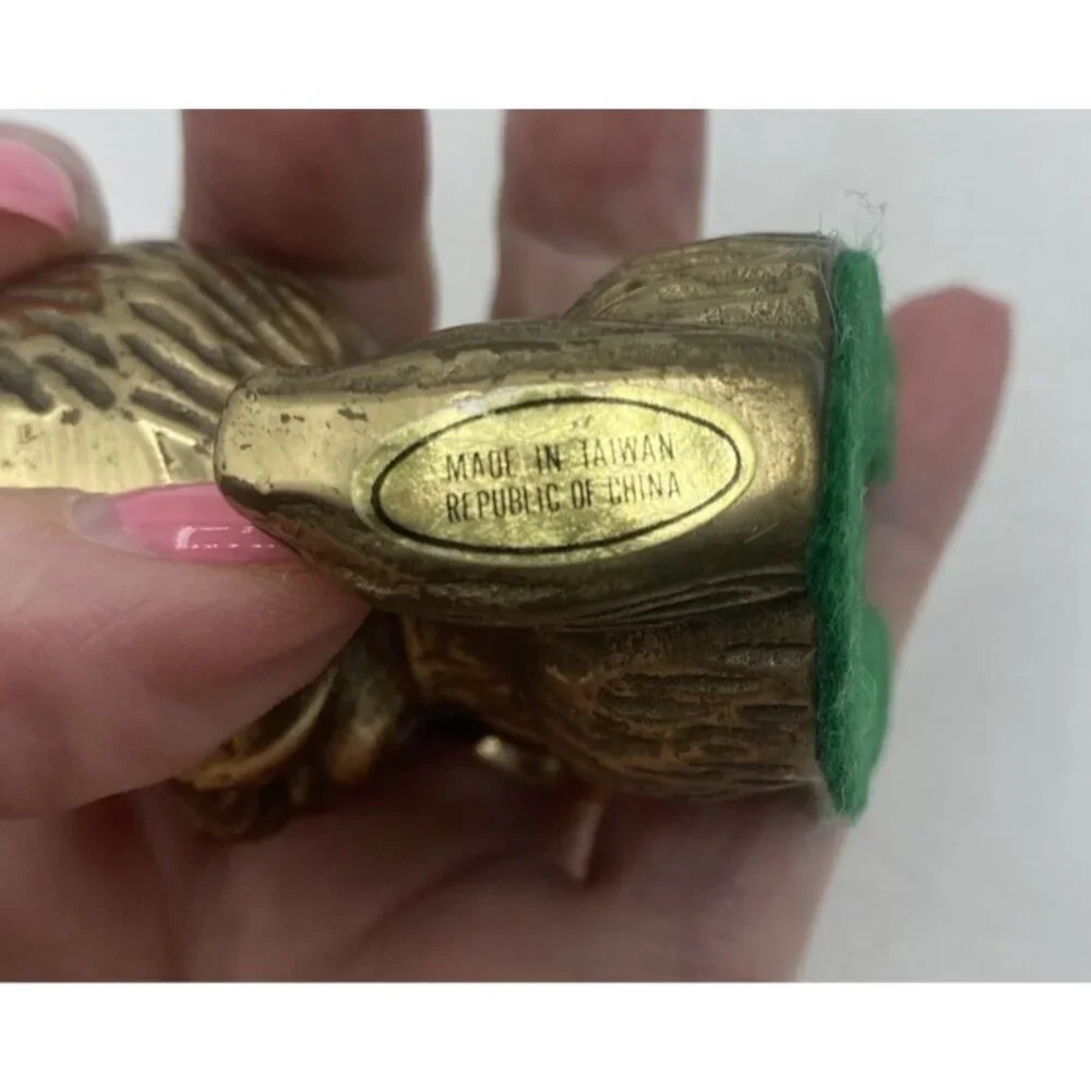 Vintage brass cat